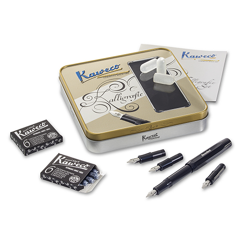 Conjunto Caligrafia Kaweco Preto