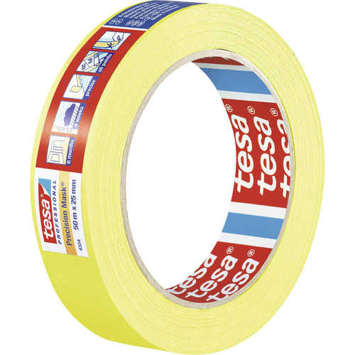 Fita Adesiva Tesa Precision Mask 25mm x 50mt Amarelo