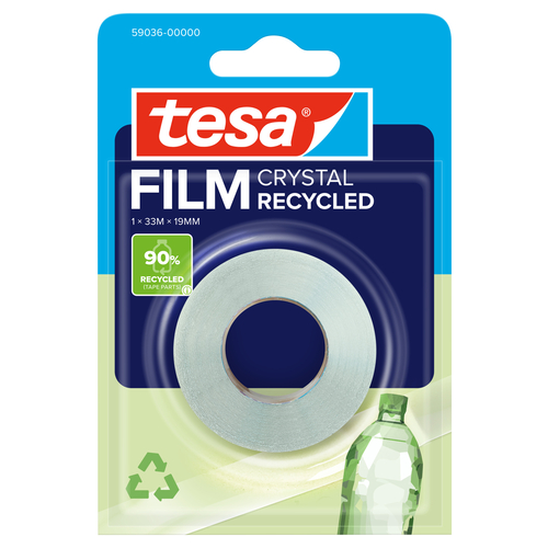 Fita Adesiva Tesa Film Cristal Recycled 19mm x 33mt