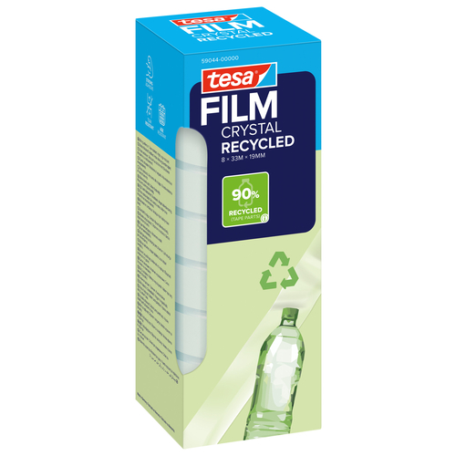 Fita Adesiva Tesa Film Cristal Recycled 19mm x 33mt (Caixa de 8)