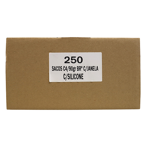 SACO C/4 229X324MM BRANCO ADESIVO 90GR C/JANELA