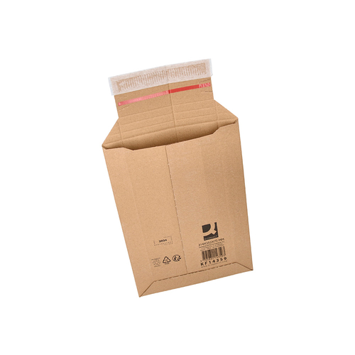 Envelope de Cartão para Envios com Fecho Adesivo B4 Castanho Kraft
