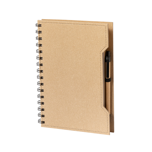Bloco de Notas Espiral Mecony 155x210mm Liso Natural