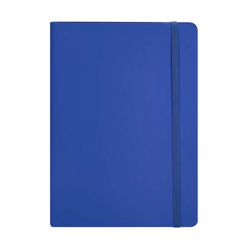 Bloco de Notas A5 com Elástico Trekon Pautado Azul