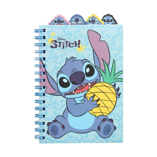 Bloco de Notas Espiral A5 Erik Disney Stitch Tropical Pautado