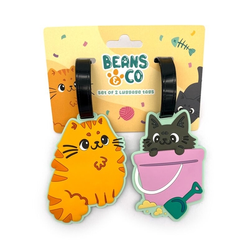 Etiquetas para Mala de Viagem Puckator Beans and Co Gatos (Pack de 2)