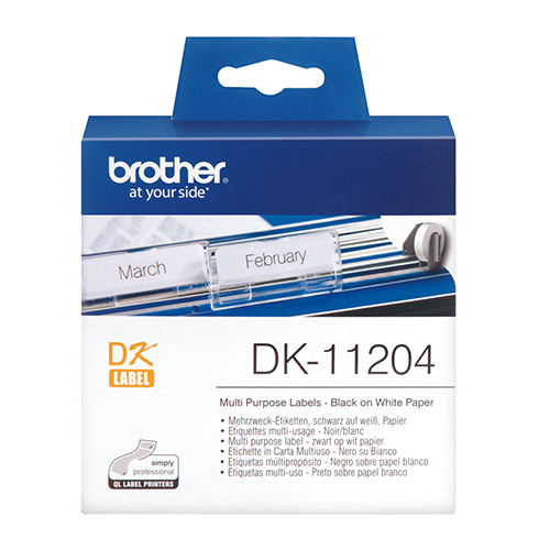 Etiquetas Multiusos Brother 17x54mm Branco (Rolo de 400)