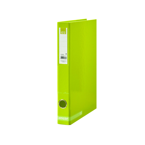 Pasta de Arquivo Ancor Classic Stripes A4 Lombada Estreita Verde Fluorescente