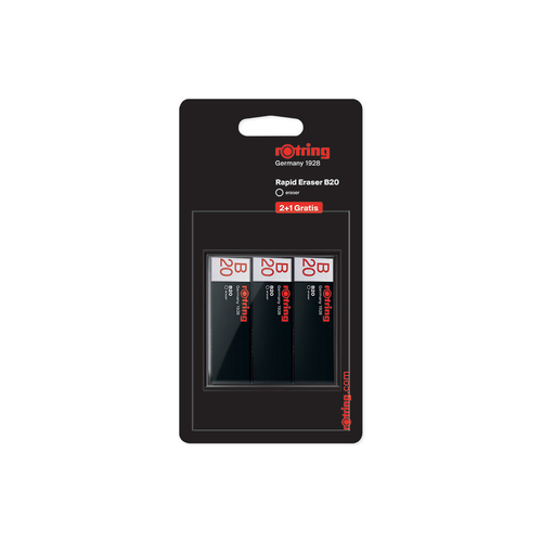 BLT.2+1 BORRACHAS ROTRING RAPID ERASER B20 BRANCA S0684760
