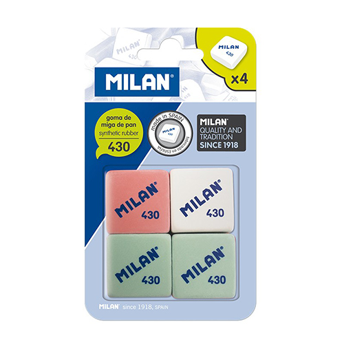 BORRACHA MIOLO DE PÃO MILAN 430 - 4 UNIDADES
