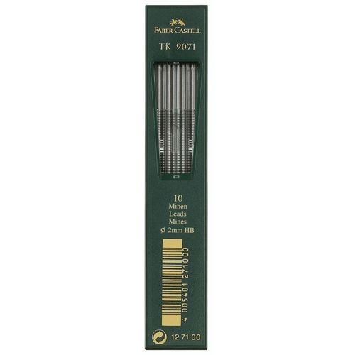 Tubo de 10 Minas Faber Castell 2.0mm HB