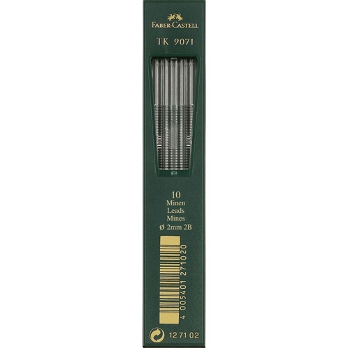 Tubo de 10 Minas Faber Castell 2.0mm 2B