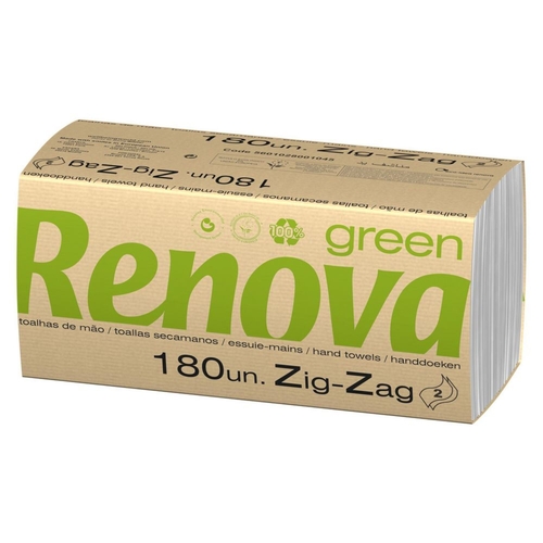Toalhas de Mão Renova Green (Pack de 10)