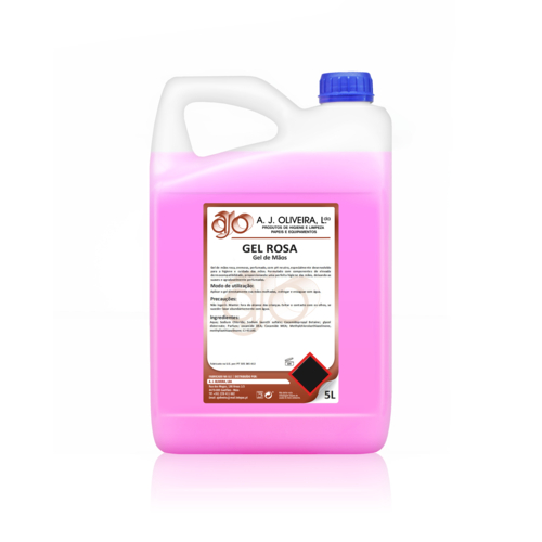 SABONETE GEL MÃOS ROSA 5 LITROS