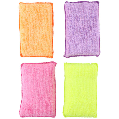 Esponja de Microfibras Cores Sortidas (Pack de 4)