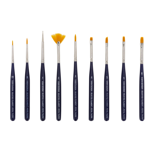 Caixa 9 Pincéis Van Gogh Mini para Aguarelas e Guaches 90919445