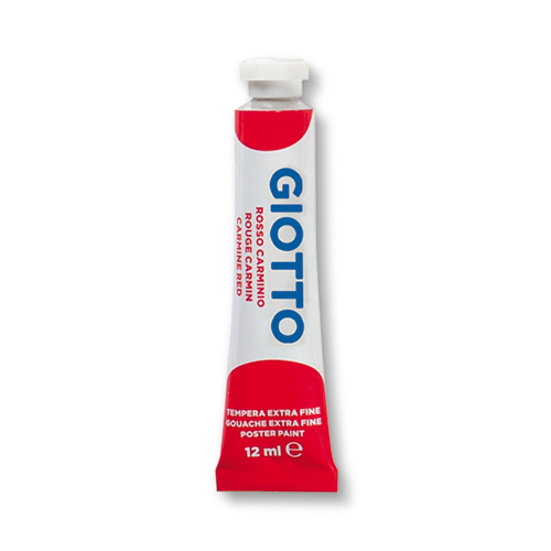 Tubo de Guache Extra-Fino Giotto 12ml Vermelho Carmim