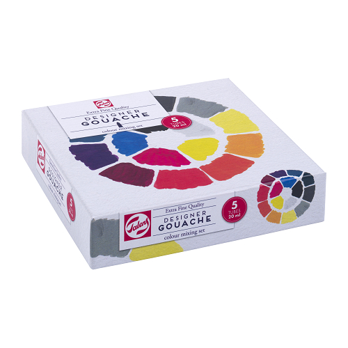 Tubo de Guache Extra-Fino Talens 20ml (Caixa de 5)