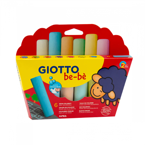 Giz Giotto Be-bè Cores Sortidas (Pack de 6)