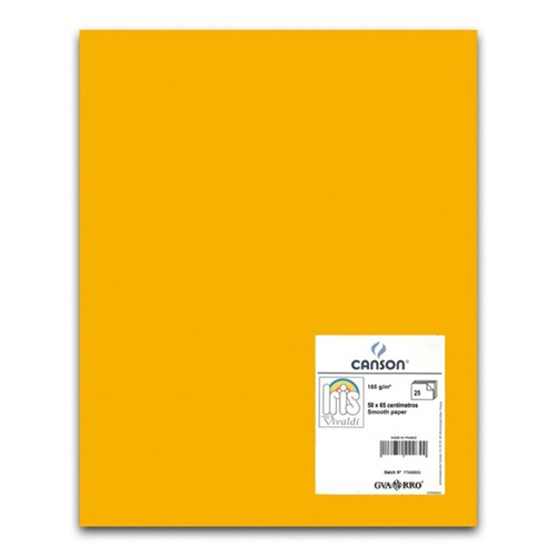 Cartolina Canson Iris 50x65cm 185gr Amarelo Gualda