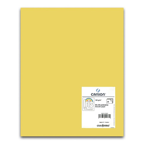 Cartolina Canson Iris 50x65cm 185gr Amarelo Limão