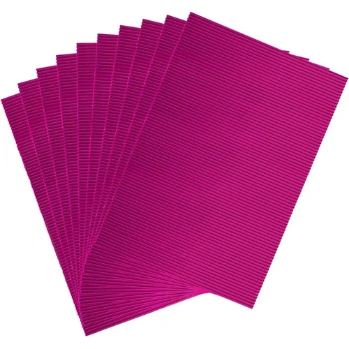 Folha de Cartão Canelado Folia 50x70cm Rosa Fúxia