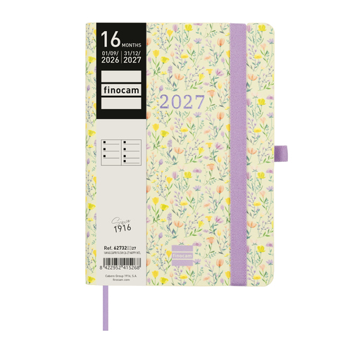 Agenda 2026/2027 Semanal Finocam Capri 16 Meses 118x168mm Happy