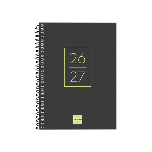 Agenda Escolar 2026-27 Finocam Gamma Semanal 120x164mm Preta