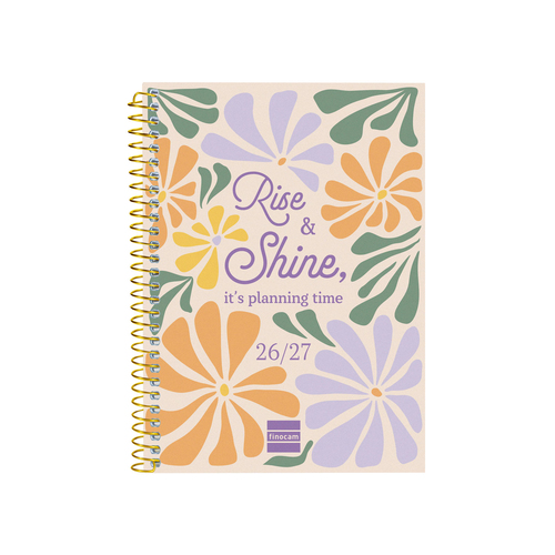 Agenda Escolar 2026-27 Finocam Gamma Semanal 120x164mm Shine