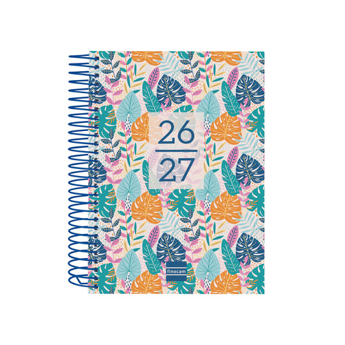 Agenda Escolar 2026-27 Finocam Gamma Diária 120x164mm Tropical