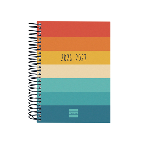 Agenda Escolar 2026-27 Finocam Gamma Diária 120x164mm Colors