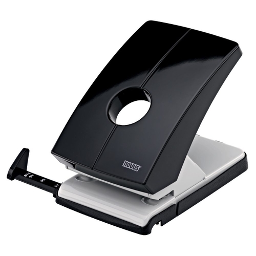 Furador de Secretária Novus B240 40 Folhas Preto e Cinza