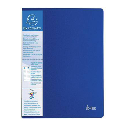 Portefólio A4 com 20 Bolsas Exacompta Up-Line Azul