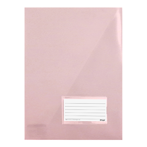 Bolsa de Arquivo A4 com Visor Fegol Rosa Pastel