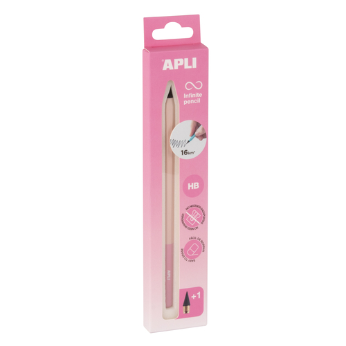 Lápis Infinito Apli Nordik Rosa + Recarga