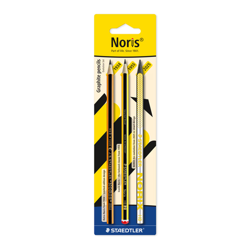 Lápis Grafite Staedtler Noris Retro Set HB (Pack de 3)