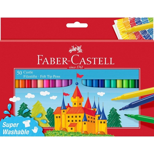 Marcador de Feltro Faber-Castell (Caixa de 50)
