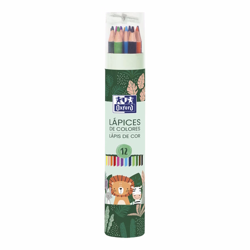 Lápis de Cor Oxford Animal Besties (Tubo de 12)