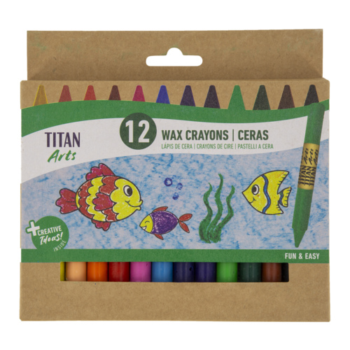 Lápis de Cera Titan (Caixa de 12)