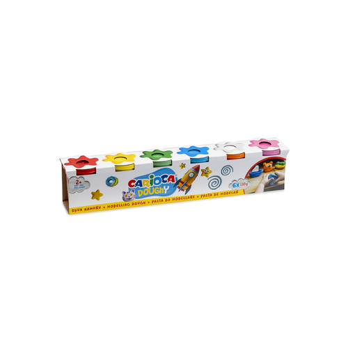 Massa para Modelar Carioca Douguy 6x110gr Cores Sortidas (Pack de 6)