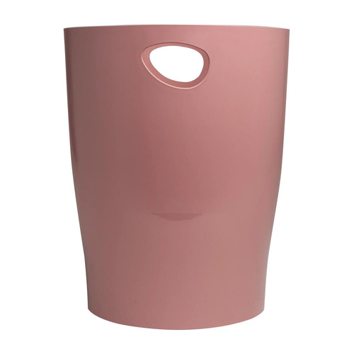 Cesto de Papéis Inúteis Exacompta Aquarel PP 15 Litros Rosa