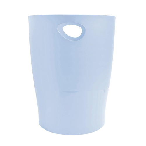 Cesto de Papéis Inúteis Exacompta Aquarel PP 15 Litros Azul Pastel