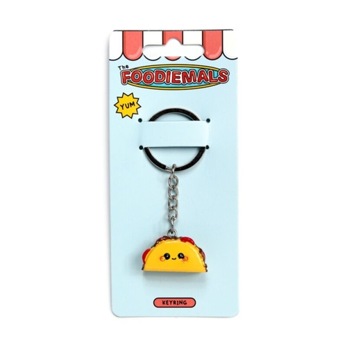 Porta-chaves Puckator Foodiemals PVC 3D Frida o Taco
