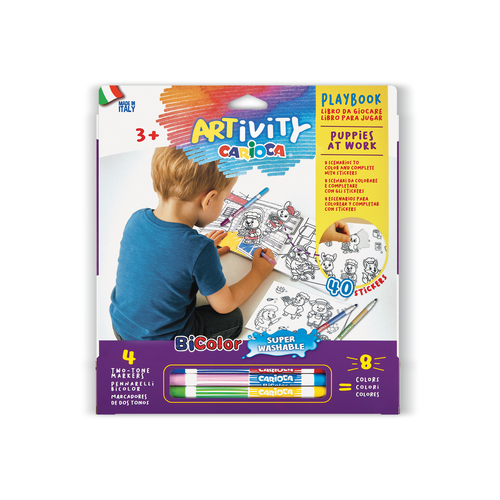 Kit de atividades para colorir Carioca Artivity Create and Color