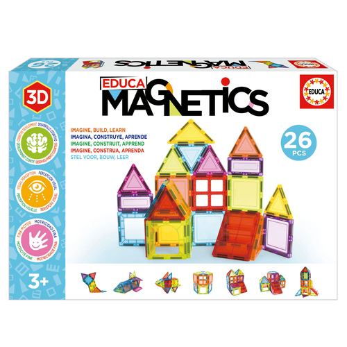 Jogo Educa Magnetics 26 Peças 3D