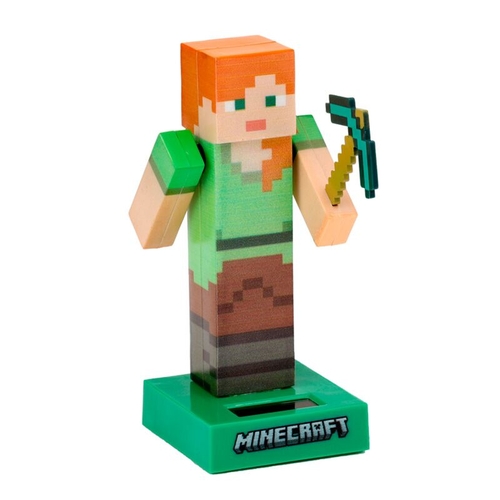 Boneco Solar Puckator Minecraft Alex