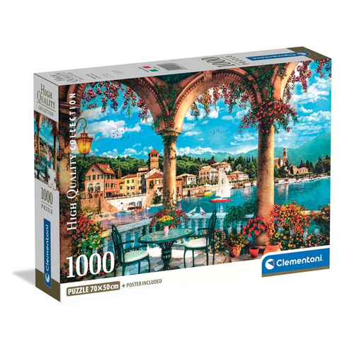 Puzzle Clementoni 1000 Peças - Balcony View Of Lake Como
