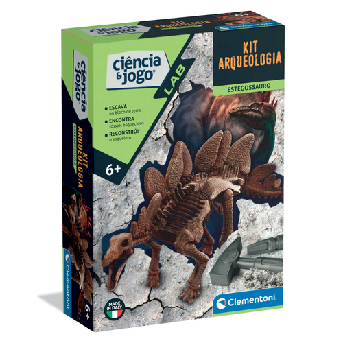 Jogo Clementoni Ciência&Jogo Kit de Arqueologia – Estegossauro