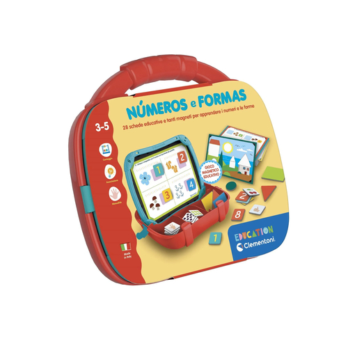 Jogo Clementoni Education Mala Magnética - Números e Formas