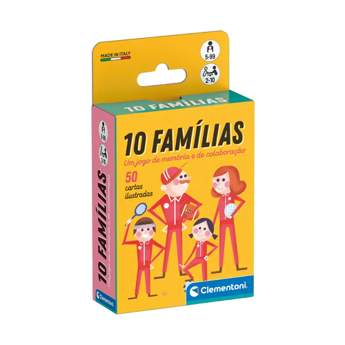 Jogo de Cartas Clementoni 10 Famílias